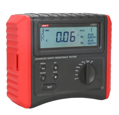 UNI-T UT572 Portable Mini High Precision Resistance Tester Smart Earth Resistance Tester Circuit Measurement Electrician Tools