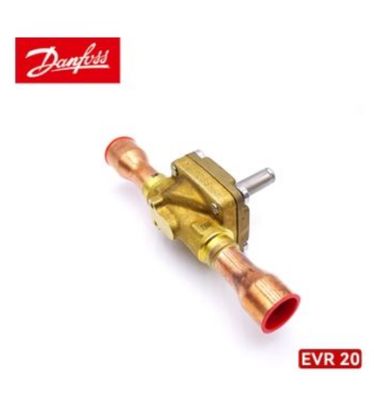 Danfoss EVR 20 Solenoid Valve 1/4 in 655 psig Brass Body