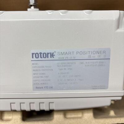 ROTORK YTC Smart Valve Positioner YT-3300LSN1501S with ±0.5% F.S. Linearity and Below 2 LPM Air Consumption