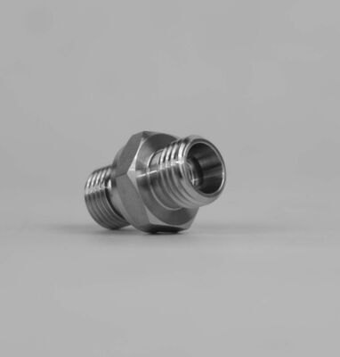 Swagelok Type Stainless Steel 316 High Pressure Forged Zinc Plated Hex Coupling 1/4 Inch 3/8 Inch NPT Male Water Pipe Fittings