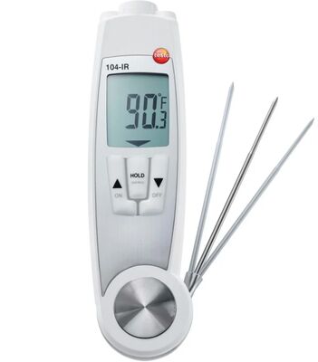Original and New Testo 104-IR - Dual Purpose IR and Penetration Thermometer