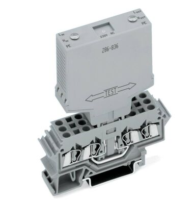 WAGO 230 VAC Surge Protection Module with 4kV Rated Impulse Voltage for 2 Signal Paths