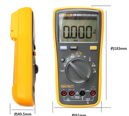 Fluke 17B MAX Digital Multimeter 17BMAX-01 ,Test leads with fines tips for circuit board testing