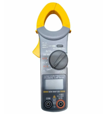 Kyoritsu KEW 203 Digital AC/DC Clamp Meter with 400A AC/DC 600V AC/DC and 4000 Counts Display
