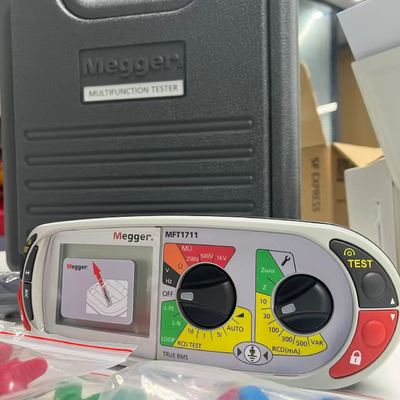 Large Bright LCD Display MFT1700 Series Multifunction Megger Tester MFT1711, MFT1721 with Two and Three Wire Non Trip Loop