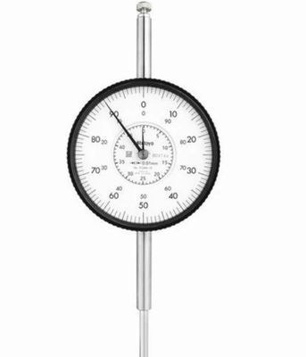 Mitutoyo 3058A-19 Series 3 Large Face Dial Indicator, 0-50mm Range, 0.01mm Graduation