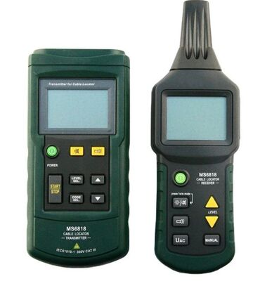 MS6818 Advanced Wire Tester Tracker Multi-Function Cable Detector 12 ~ 400V เครื่องวัดตําแหน่งท่อ