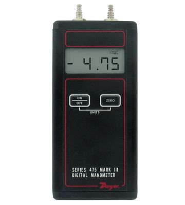Dwyer 475-000-FM มือถือดิจิตอล Manometer กับ 0-1,000