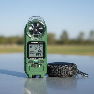 Original Kestrel 3000 Portable Anemometer with Reflective 3½ Digit LCD 9mm Digit Height and 1 Second Update Weather Meter