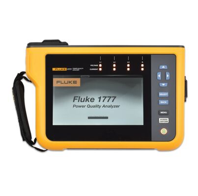 Fluke 1777 เครื่องวิเคราะห์คุณภาพพลังงานสามเฟส 1000 V CAT III/600 V CAT IV ความปลอดภัย การสกัดตัวอย่างร่วมกัน 24 บิต และการจับตัวแปร 8 kV