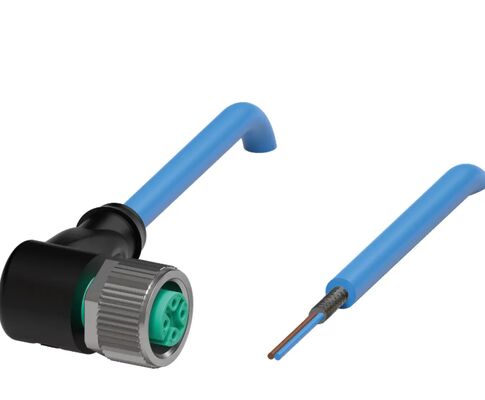 Pepperl + Fuchs NAMUR ชุดสายไฟฟ้าหญิง M12 เครื่องเชื่อมสายไฟฟ้า 2 ปิน พร้อมการป้องกัน IP66/IP68/IP69