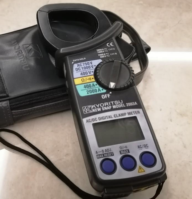 KYORITSU KEW2007R AC-DC Clamp Meter Multimeter with 600A Auto-ranging and 33mm Max Conductor Size