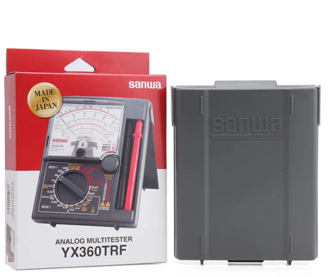 Sanwa Analog Multimeter with Built-In Case YX360TRF YX361TR SP20 SP21 SP-18D TA55 AP33 