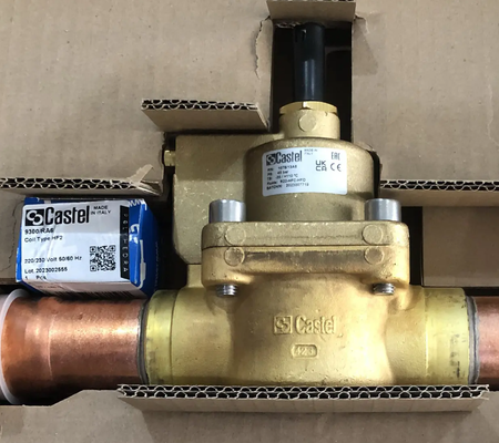 castel 1078/11A6 +9150/R02 Solenoid Valve，1.3/8"-35mm ODS 220-230V<br>PS = 45 bar