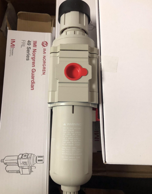 Original Norgren B49G Filter Pressure Reducing Valve with G1/2 Port Size and 5 μm Filter Element for 0.5 to 8.5 bar Adjustment